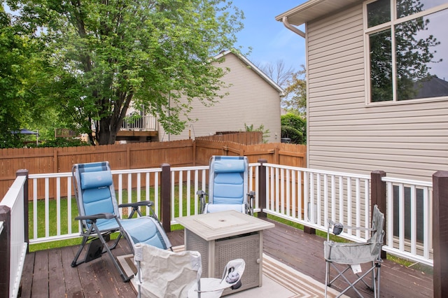 13883 Holly St NW, Andover, MN 55304 - deck with a fenced backyard