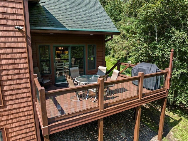 26746 County Road 4, Nisswa, MN 56468 - deck with outdoor dining area