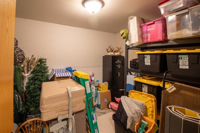 view of storage room