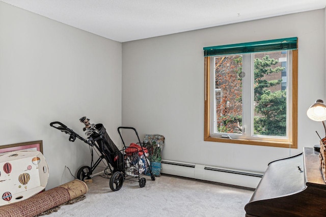 4860 Park Commons Dr Unit 309, Saint Louis Park, MN 55416 - playroom with a baseboard radiator, carpet floors, and plenty of natural light