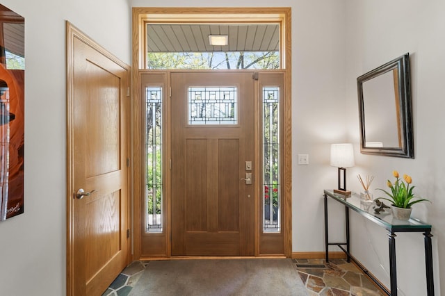 view of foyer entrance