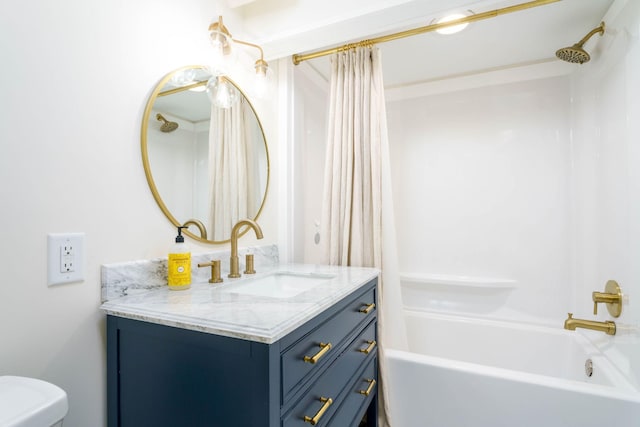 623 Fairview Ave S, Saint Paul, MN 55116 - bathroom with vanity and shower / bath combination with curtain
