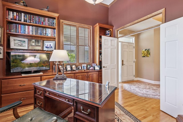 130 Stonebridge Rd, Lilydale, MN 55118 - home office featuring light wood finished floors