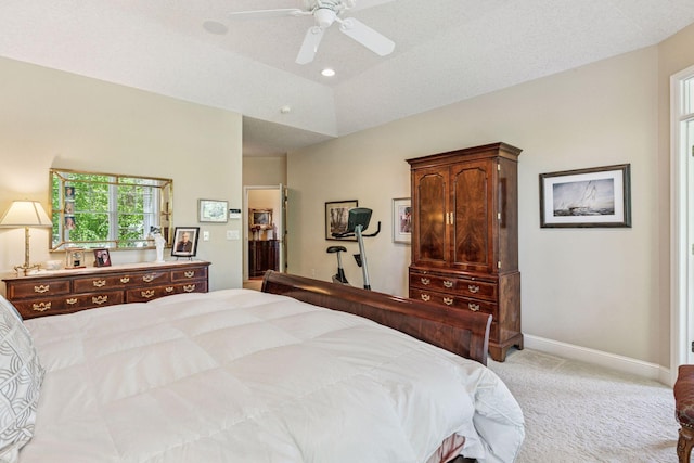 130 Stonebridge Rd, Lilydale, MN 55118 - bedroom featuring light colored carpet, baseboards, and a ceiling fan