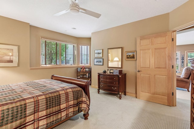 130 Stonebridge Rd, Lilydale, MN 55118 - bedroom with carpet, ceiling fan, and baseboards