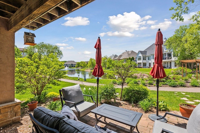 130 Stonebridge Rd, Lilydale, MN 55118 - view of patio / terrace featuring a water view