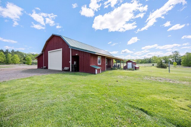 3592 Blom Lake Dr, Frederic, WI 54837 - view of outbuilding featuring driveway