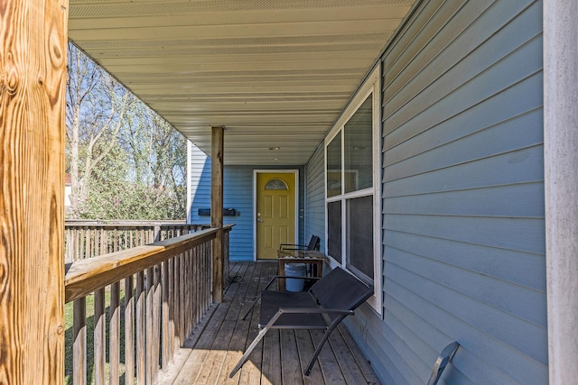 view of deck