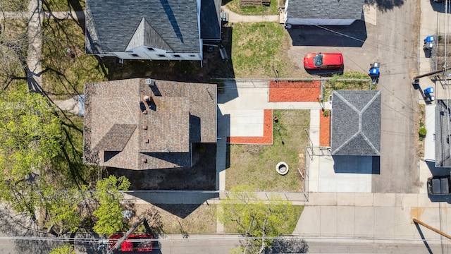 view from above of property