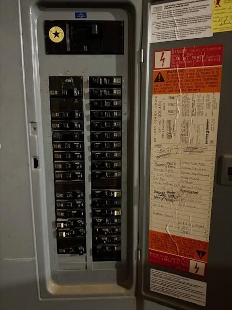 utility room with electric panel