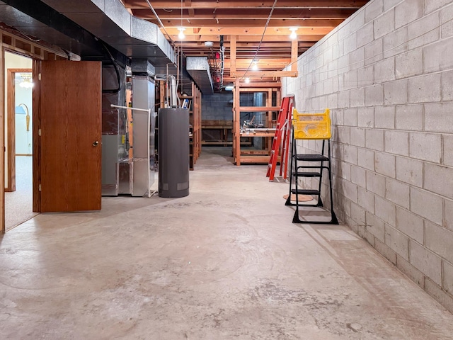 1626 Diane Rd, Mendota Heights, MN 55118 - unfinished below grade area with gas water heater and heating unit