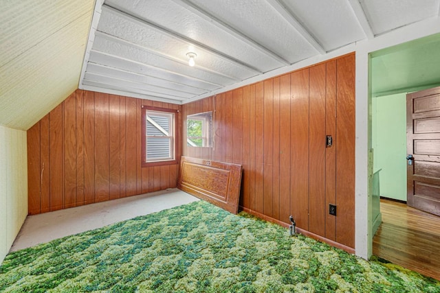 209 Main St, Arlington, MN 55307 - additional living space with wooden walls and vaulted ceiling