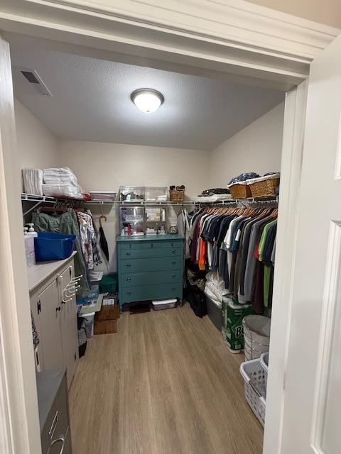 2008 Whiting Rd NW Unit 26, Bemidji, MN 56601 - walk in closet featuring wood finished floors