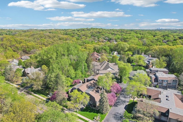7676 Woodview Ct, Edina, MN 55439 - aerial view of residential area featuring a forest