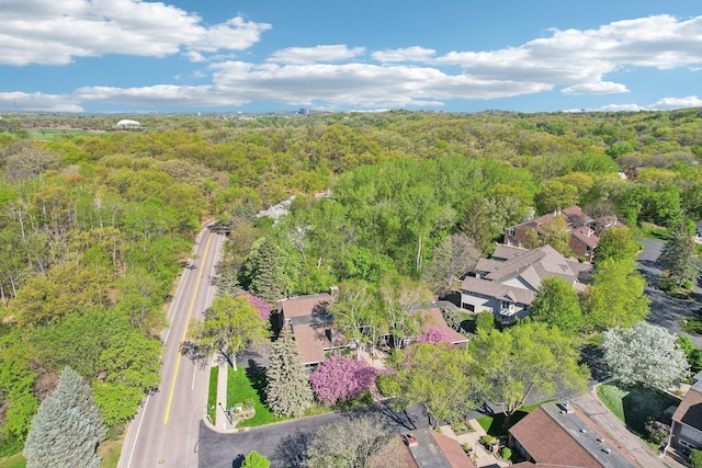 7676 Woodview Ct, Edina, MN 55439 - aerial perspective of suburban area featuring a forest