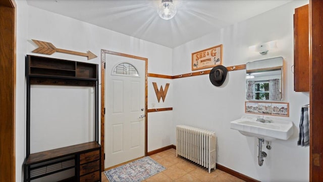 12586 220th St, Silver Lake, MN 55381 - bathroom with radiator heating unit and tile patterned flooring