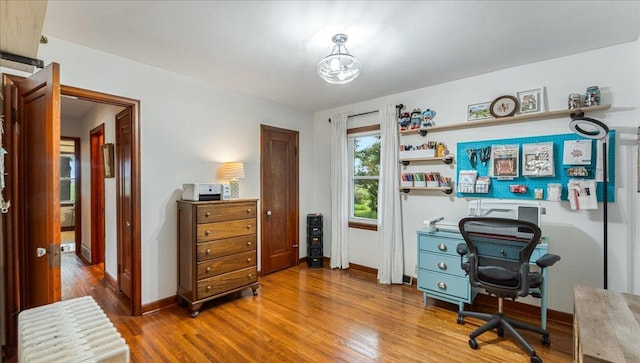 12586 220th St, Silver Lake, MN 55381 - office with wood finished floors and baseboards