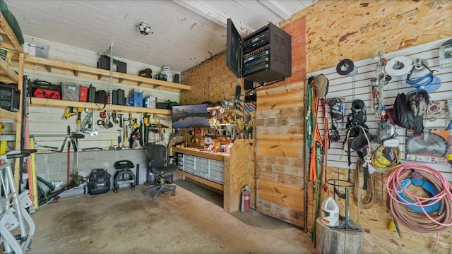 12586 220th St, Silver Lake, MN 55381 - garage with a workshop area