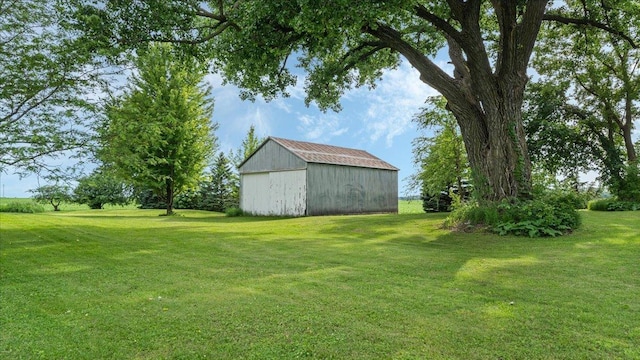 12586 220th St, Silver Lake, MN 55381 - view of green lawn with an outbuilding and an outdoor structure