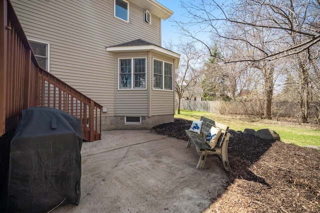 19062 180th Ave NW, Big Lake, MN 55309 - view of patio / terrace featuring a grill and fence