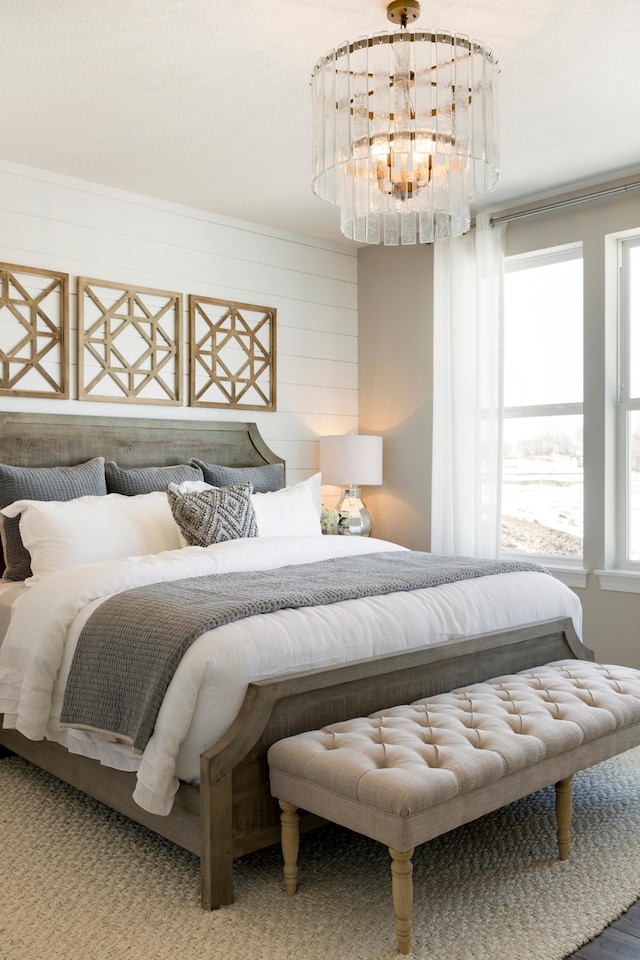 19530 102nd, Corcoran, MN 55374 - bedroom with a chandelier