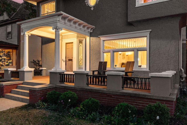 view of patio / terrace featuring a porch
