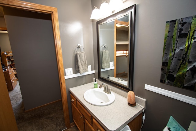 bathroom featuring vanity