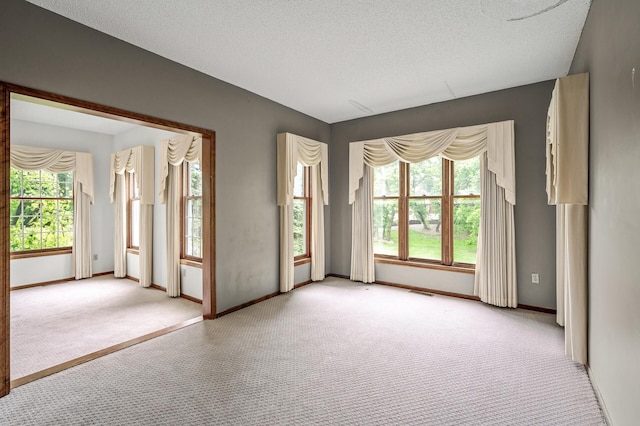 2401 Omeara Ct, Burnsville, MN 55306 - spare room featuring light colored carpet, baseboards, and a textured ceiling