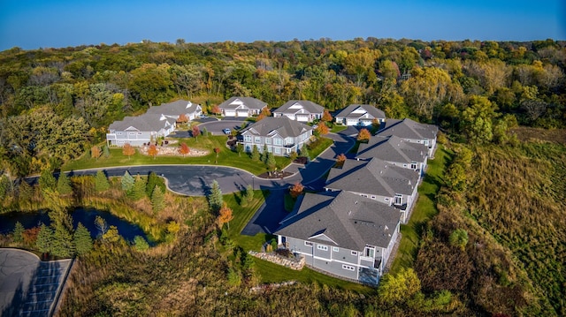 17796 Junelle Ct, Lakeville, MN 55044 - aerial overview of property's location featuring a forest, nearby suburban area, and a large body of water