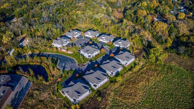 17796 Junelle Ct, Lakeville, MN 55044 - aerial view of property's location with nearby suburban area and a forest