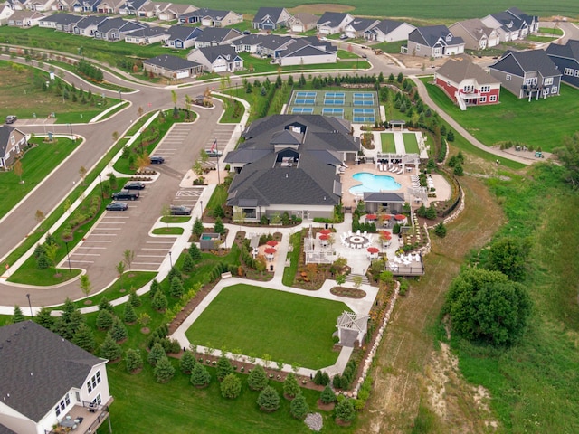 10045 Mulberry, Corcoran, MN 55374 - aerial view of property's location with a pool area and nearby suburban area