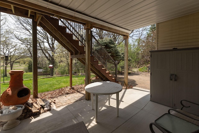 770 Valley View Rd SW, Oronoco, MN 55960 - view of patio / terrace featuring stairs