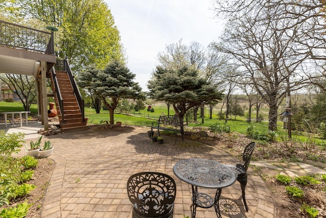 770 Valley View Rd SW, Oronoco, MN 55960 - view of patio featuring stairway