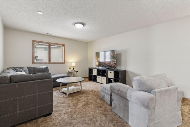 14870 Endicott Way Unit 20, Apple Valley, MN 55124 - carpeted living area featuring a textured ceiling