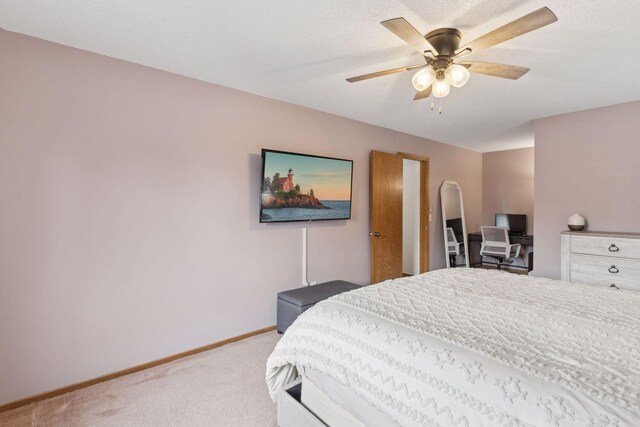 14870 Endicott Way Unit 20, Apple Valley, MN 55124 - bedroom with carpet flooring, baseboards, and a ceiling fan