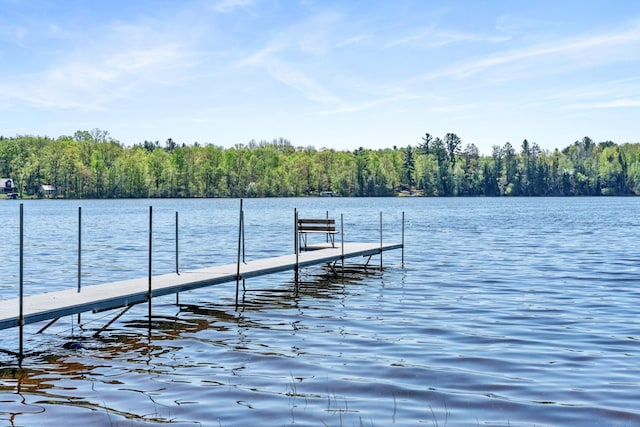 10412 Lakeside Dr, Pine Lake Twp, MN 55735 - dock area with a water view