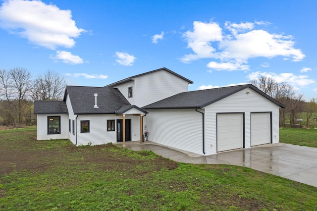 6359 313th Ave NE, North Branch, MN 55056 - view of front facade with an attached garage, a front yard, and roof with shingles