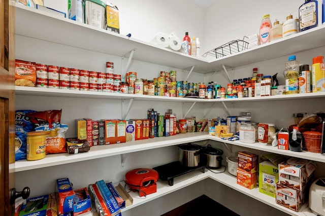 view of storage area