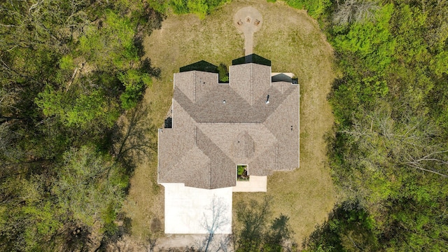 view from above of property
