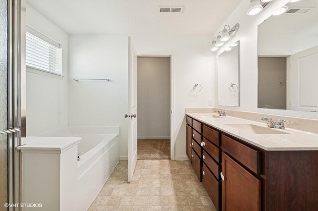 3618 112th Cir NE, Blaine, MN 55449 - full bathroom with a bath and double vanity