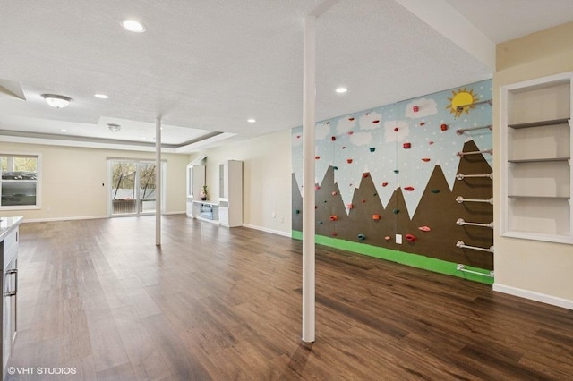 3618 112th Cir NE, Blaine, MN 55449 - exercise area featuring wood finished floors, baseboards, and recessed lighting
