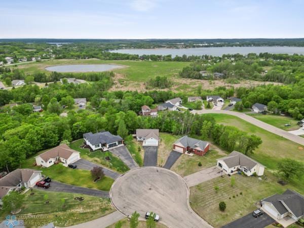 1171 Long Bridge Cir, Detroit Lakes, MN 56501 - aerial overview of property's location with a large body of water and nearby suburban area