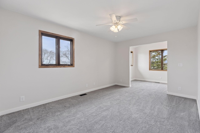 19835 County Road 30, Corcoran, MN 55340 - unfurnished room with a ceiling fan, carpet flooring, and baseboards