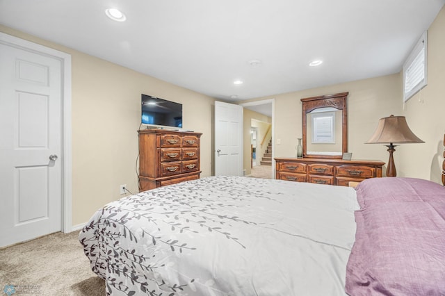 1214 8th St N, Moorhead, MN 56560 - carpeted bedroom featuring recessed lighting and baseboards