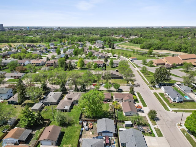 1214 8th St N, Moorhead, MN 56560 - aerial overview of property's location with nearby suburban area