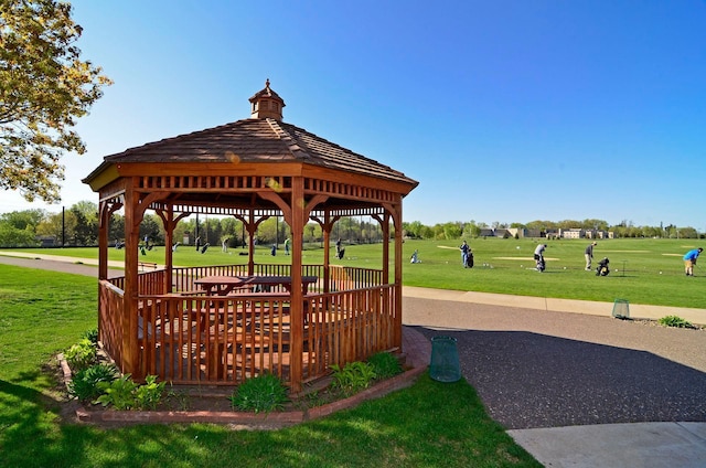 1623 Black Oaks Pl N, Plymouth, MN 55447 - view of home's community featuring a gazebo, a lawn, and a deck