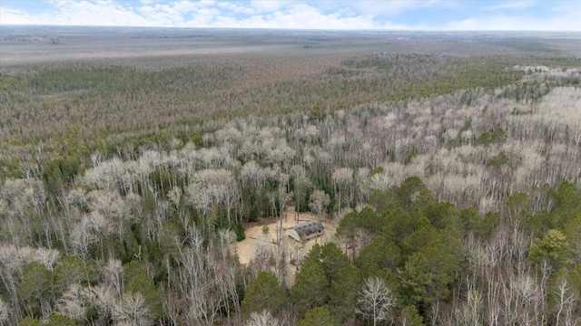6301 Hunters Pass, Greenwood Twp, MN 55790 - aerial view of property and surrounding area with a forest