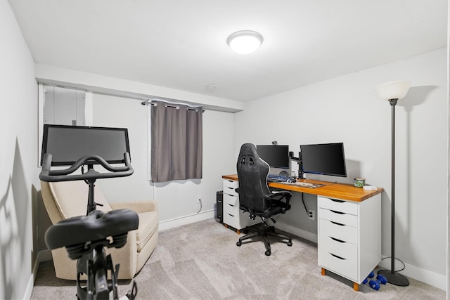 1354 Judith Ave, Roseville, MN 55113 - home office with light colored carpet and baseboards