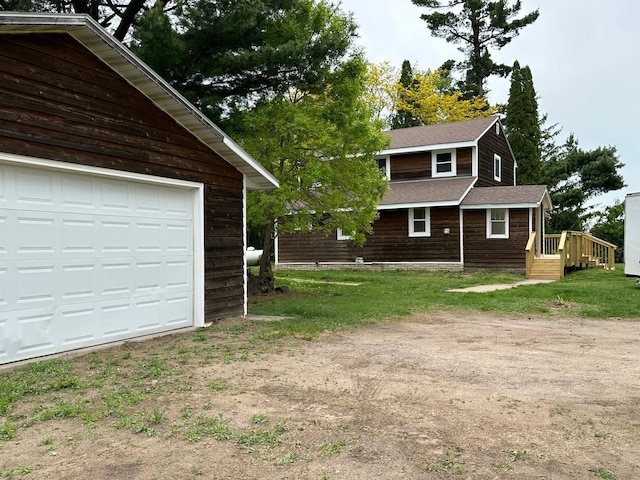 46130 Anchor Ave, Fish Lake Twp, MN 55080 - view of yard with a garage