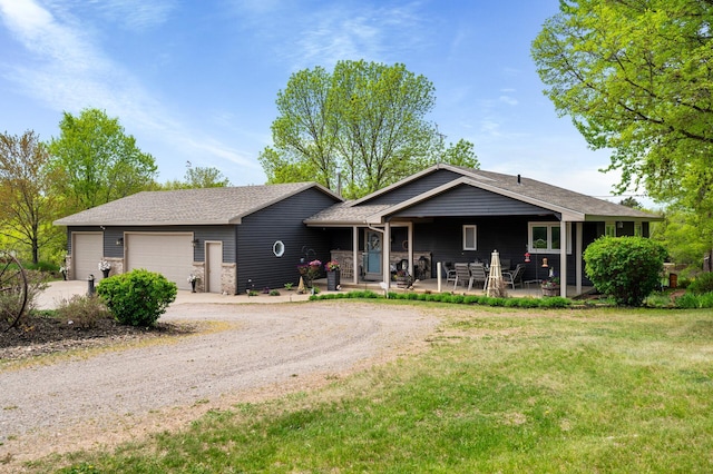 15777 Grover Ave NW, Clearwater Twp, MN 55320 - single story home featuring driveway, a front lawn, and a garage